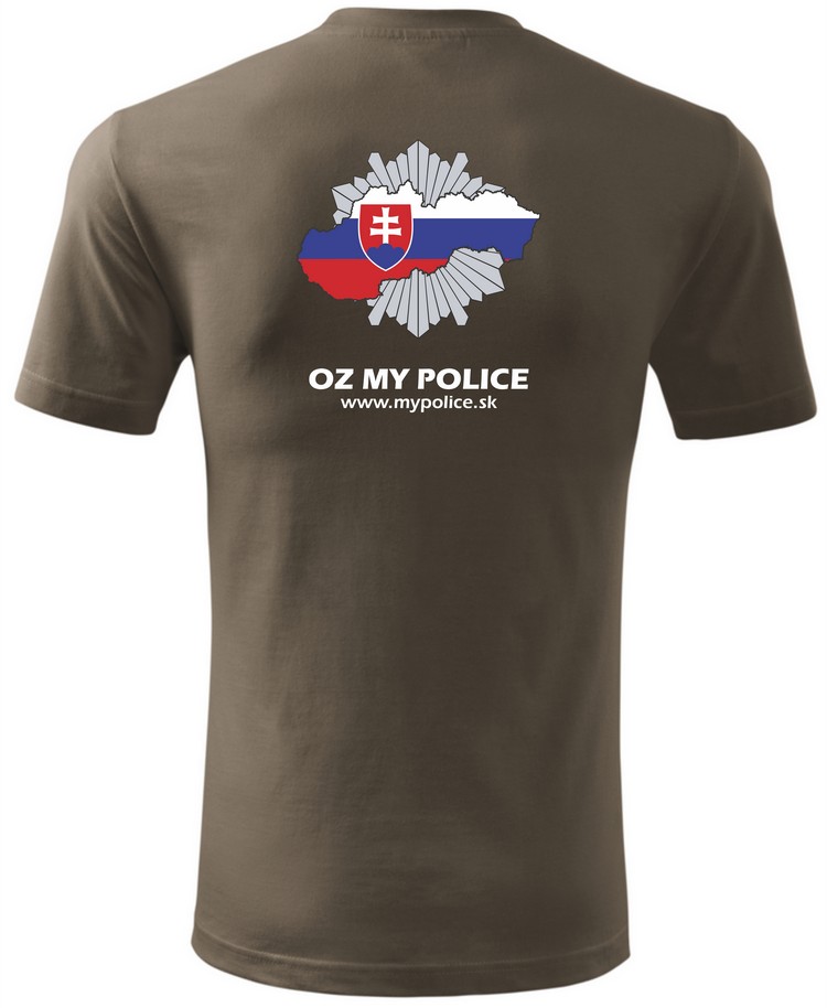  My Police Tričko Hnedá(M)