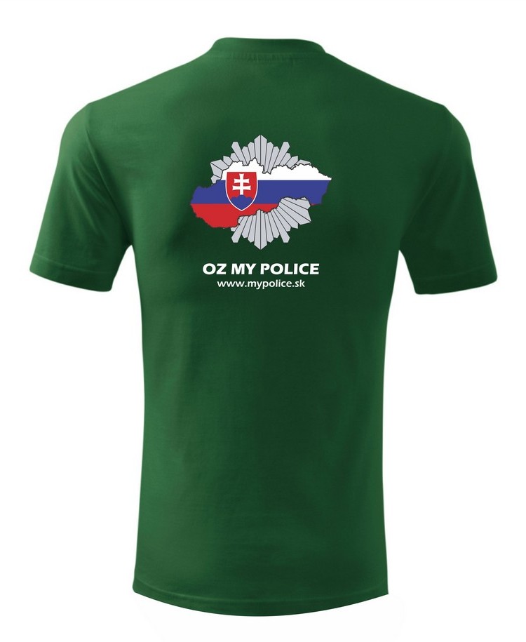  My Police Tričko Zelená Tmavá